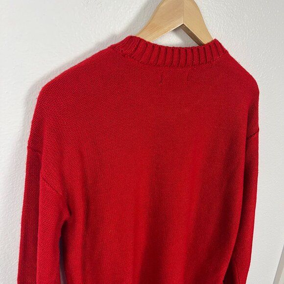 Karl Lagerfeld | Paris Sweater Vibrant Cotton Blend Eiffel Tower Preppy, size S - Picture 4 of 11